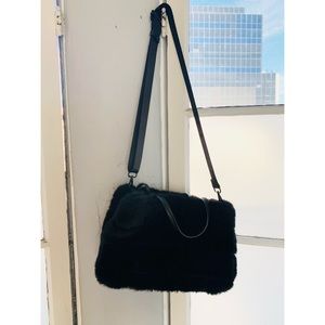 Zara Faux Fur Shopper Bag